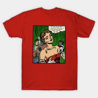 Comic Woman Sings Her Heart Out T-Shirt